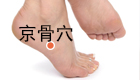 按摩京骨穴位 治疗头痛、癫痫、腰痛